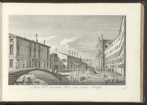 Vue sur le Campo dei Gesuiti à Venise - Antonio Visentini