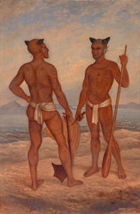 Hommes marquisiens, vers 1893