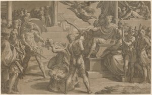 Le Martyre des Saints Pierre et Paul (recto) - Antonio da Trento