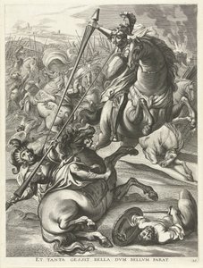 Achille bat Téléphos; entrée de Ferdinand à Gand en 1635 - Antony van der Does