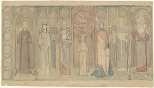 Projet pour la Deuxième Tapisserie de Bois-le-Duc : sept saints debout