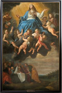 Église paroissiale (Parochiekerk Sint-Eligius). Peinture. "Assomption de Marie". Antoon van den Heuvel.