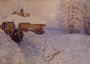 Banya en hiver, 1919 - Apollinari Mikhailovich Vasnetsov