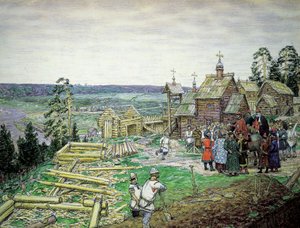 La fondation du Kremlin de Moscou, 1156, 1917
