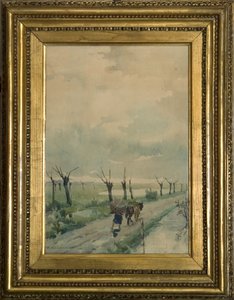 Paysage avec des personnes 1918-19