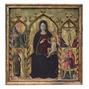Madone et Enfant en trône, vers 1420-22