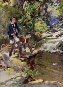 Attraper une truite - Archibald Bertram (after) Webb