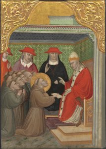 Saint François devant le Pape - Aretino Luca Spinello or Spinelli