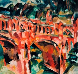 Pont rouge à Zarizyno
