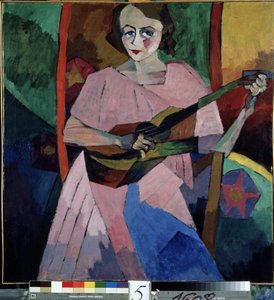 Femme à la guitare - Aristarkh Vasilievic Lentulov