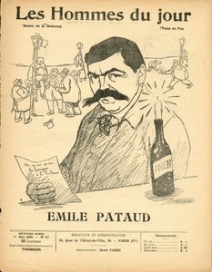 Couverture de « Les Hommes du jour », Satirique en N & B - Aristide Delannoy