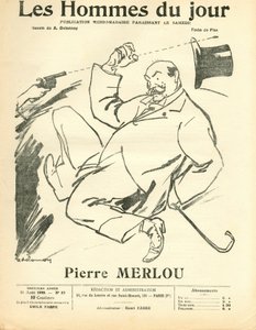 Couverture de "Les Hommes du jour", satirique en N & B