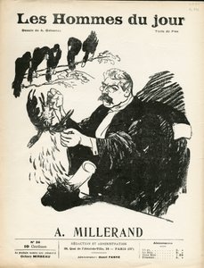 Couverture de « Les Hommes du jour », numéro 36, Satirique en N & B