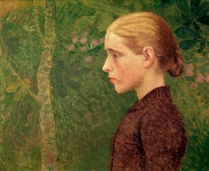 Buste de jeune paysan peint par Aristide Maillol (1861-1944) 1891