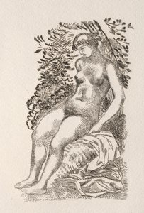 Illustration pour un poème de Pierre de Ronsard - Aristide Maillol