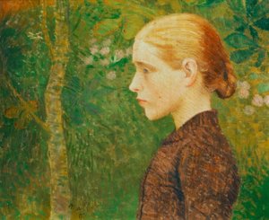 Jeune paysanne en buste