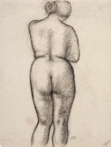 Modèle féminin, vu de dos - Aristide Maillol