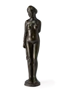 Baigneuse debout drapée sur le bras droit - Aristide Maillol