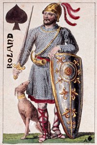 Représentation du chevalier Roland (ou Hroudland), marquis des Marches de Bretagne (détail)
