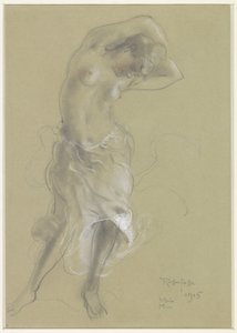 Femme à moitié nue dansant