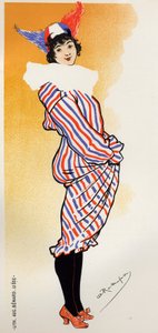 Géographie. Costume pour le Carnaval de Liège. Affiche par Armand Rassenfosse, Belgique