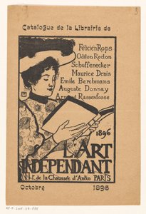 Femme lisant avec un chapeau - Armand Rassenfosse