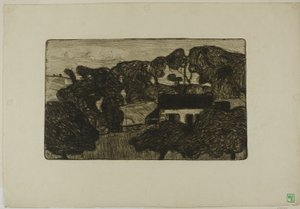 Ferme entourée d