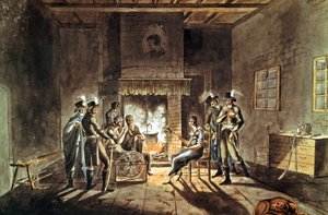 Conspiration de Cadoudal, début du 19ème siècle (gouache) - Armand de Polignac