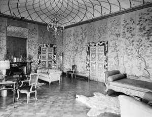 Une grande salle dans la Villa Madama, Rome