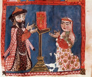 Les deux donateurs (miniature) - Armenian School
