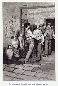 Invitation au duel sicilien par le « baiser » mortel, en réalité une morsure à l