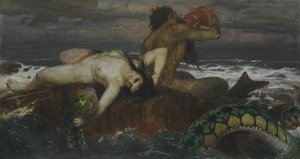 Allemand : Triton und Nereïde Triton et Néréide - Arnold Böcklin