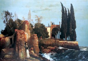 Villa au bord de la mer - Arnold Böcklin