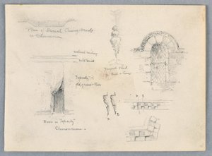 Croquis architecturaux de Chenonceaux - Arnold William Brunner