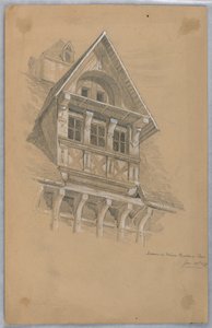 Lucarne sur la Maison des Quatrans, Caen - Arnold William Brunner