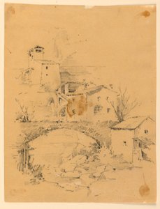 Moulin sur un ruisseau - Arnold William Brunner