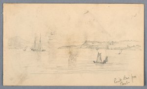 Point Levi depuis le bateau - Arnold William Brunner