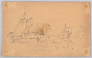 Esquisse de Chenonceaux - Arnold William Brunner
