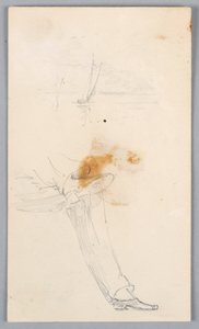Croquis de jambes croisées - Arnold William Brunner