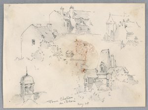Croquis du Château de Blois - Arnold William Brunner