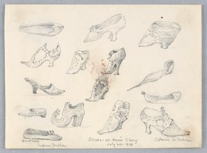 Croquis de chaussures - Arnold William Brunner
