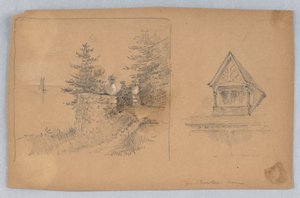 Deux esquisses de la maison de M. Bowle