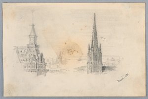 Deux Croquis de Clochers - Arnold William Brunner
