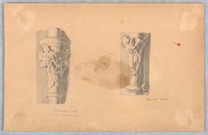 Deux études de chapiteaux - Arnold William Brunner