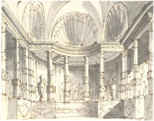 Intérieur avec colonnes - Aron Wallick