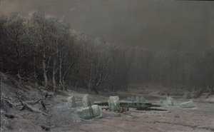 Hiver. Fendage de glace - Arseniy Ivanovich Meshchersky
