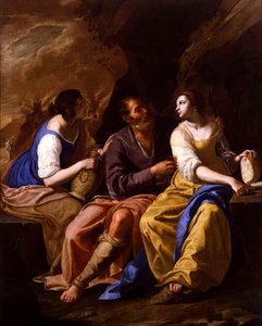 Italien :  Lot e le sue figlie Lot et ses filles - Artemisia Gentileschi