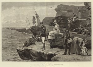 Pêche au large de Filey Brigg, Yorkshire - Arthur (after) Hopkins