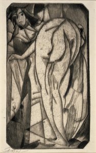 Femme au bain et servante