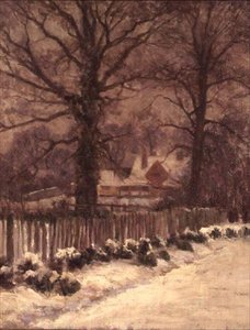 Un chemin enneigé